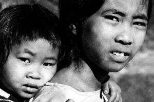Minority kids in central Vietnam