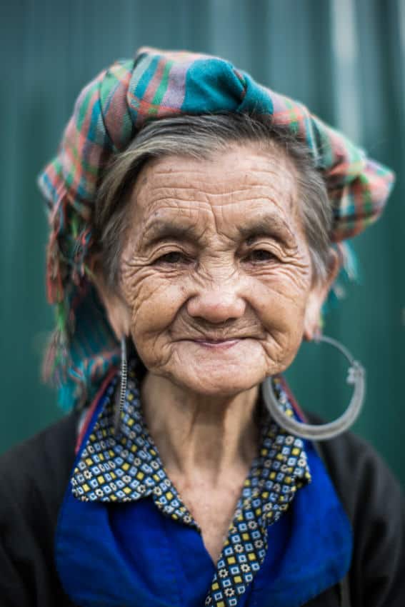 Hmong woman portrait in Vietnam