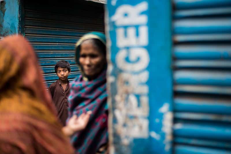 Young boy in the streets of South Dhaka