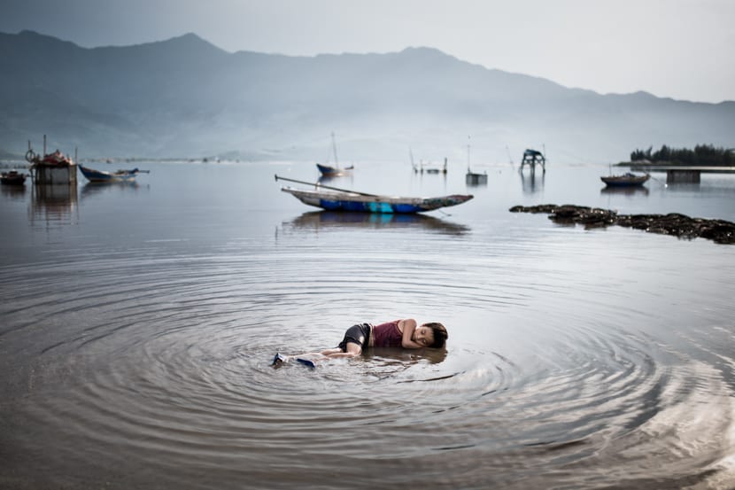A Young Boy Takes A Break To Cool Off In Vietnam - Photo captured on Pics Of Asia's Vietnam Phototour