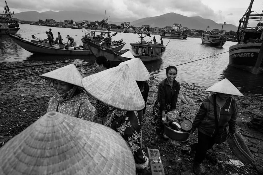 A fishing village close to Phong Nha national park in Vietnam